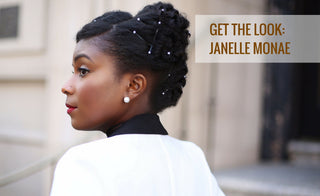 Janelle Monae Inspired Jeweled Updo